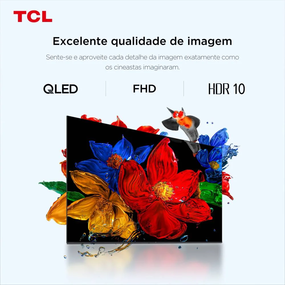 Smart TV TCL 32 Polegadas HD QLED S5K WiFi Bluetooth Google TV 2 HDMI HDR10 Dolby Audio 32S5K - view 5