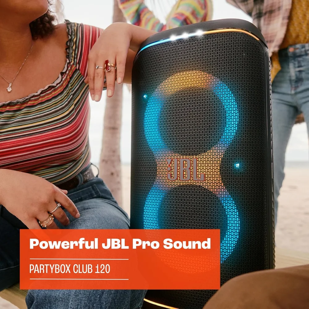 Caixa De Som Jbl Partybox Club 120 160 Watts Rms Com Bluetooth / usb- preta