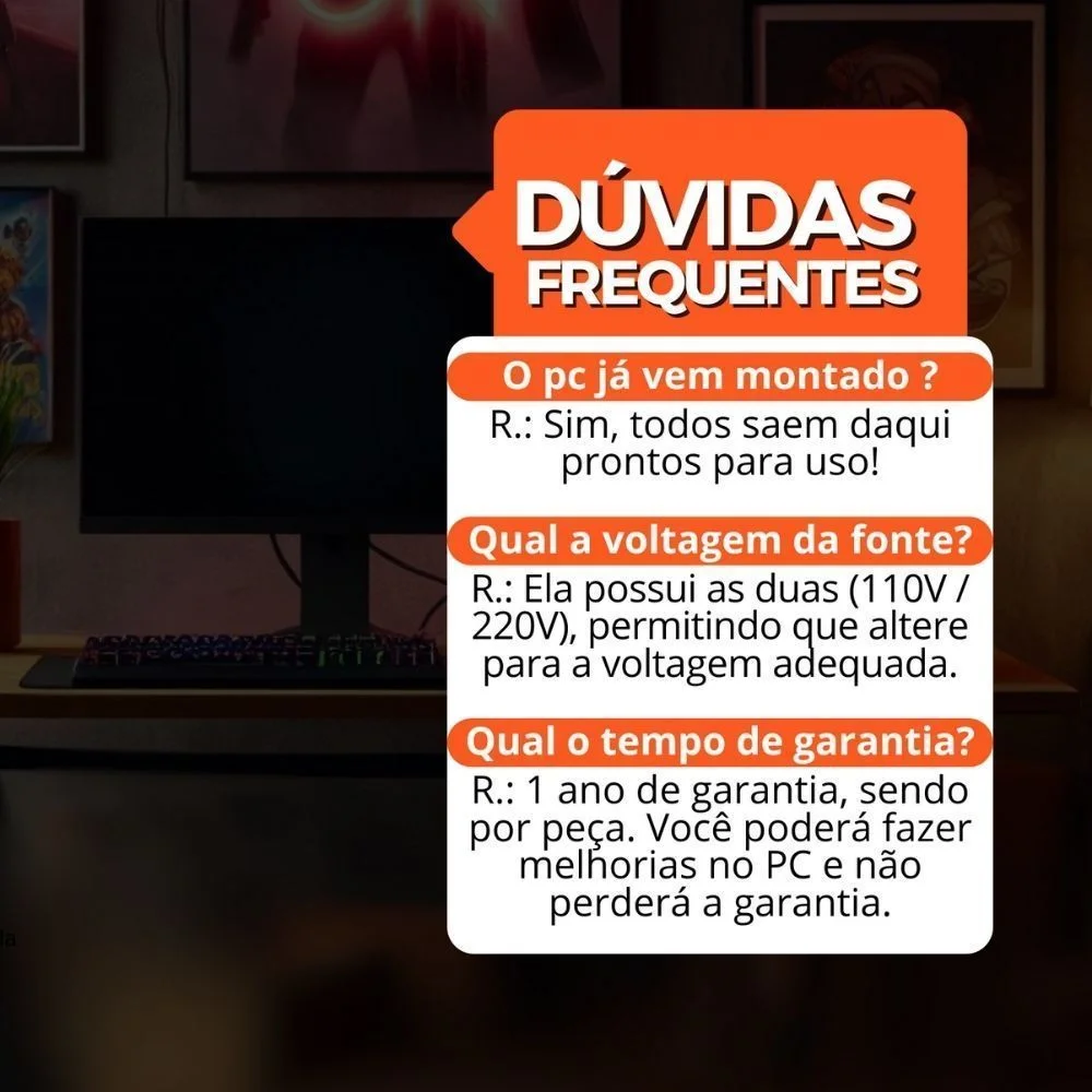 Computador PC Gamer Balão.info Intel Core i5 SSD 240GB 8GB WINDOWS 10 Pro Trial - view 3