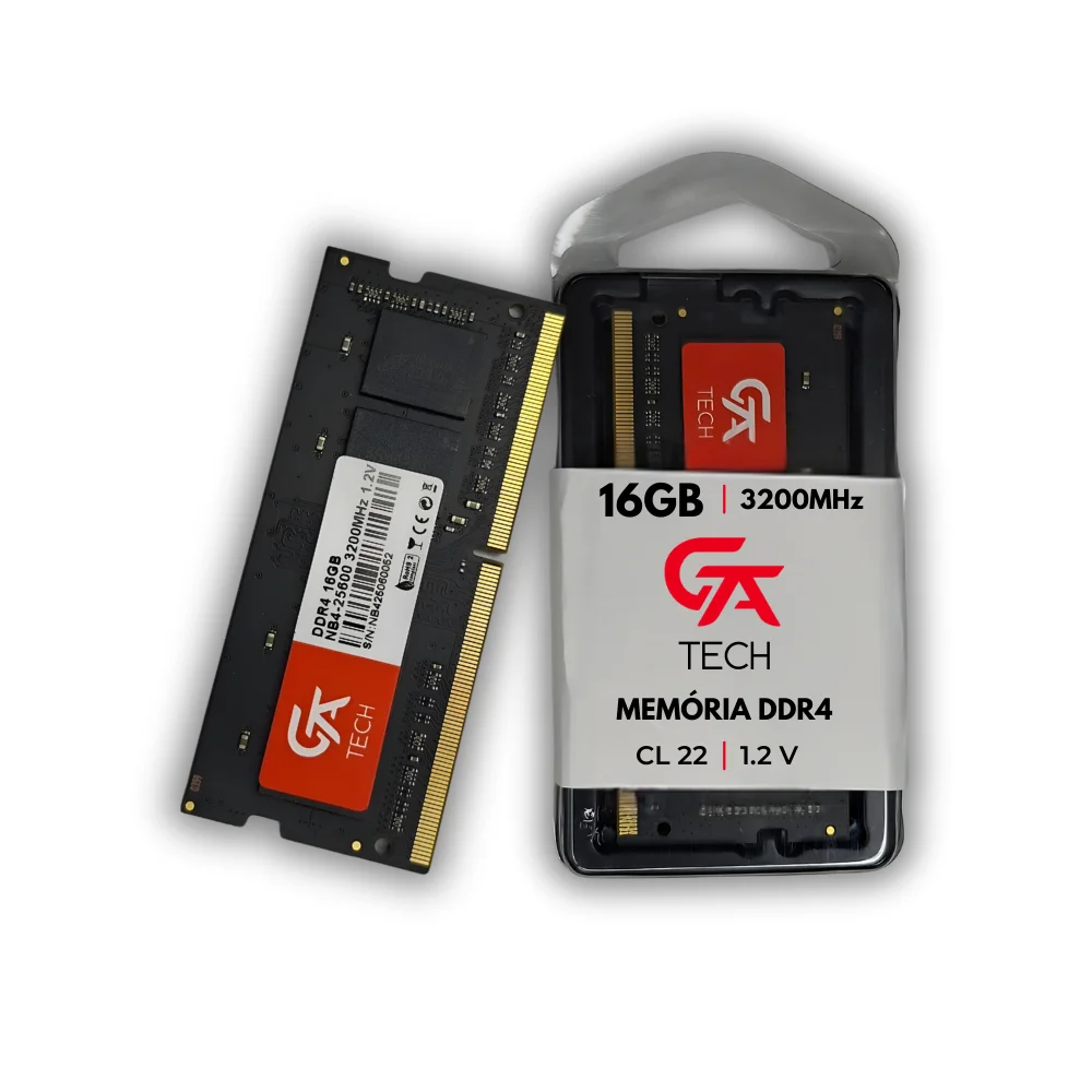 Memória Ram Notebook 16gb Gta Tech Ddr4 3200mhz Cl22 1.2v Memória Ram Notebook 16gb Gta Tech Ddr4 3200mhz Cl22 1.2v
