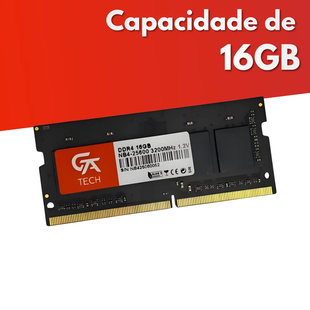Memória Ram Notebook 16gb Gta Tech Ddr4 3200mhz Cl22 1.2v Memória Ram Notebook 16gb Gta Tech Ddr4 3200mhz Cl22 1.2v