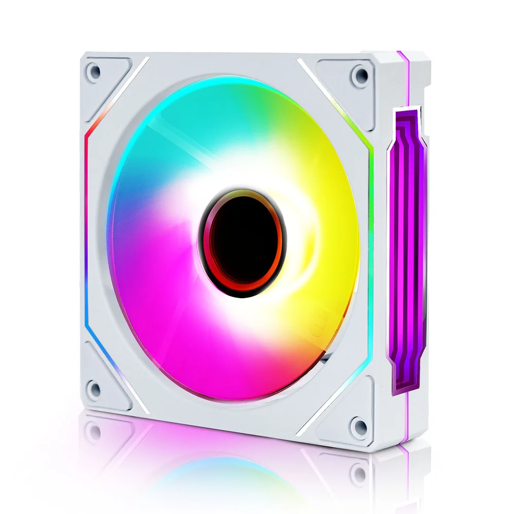 Fan 120mm Round5 Aurora Forward ARGB Branco R5-aurora-fw-w-2193 Fan 120mm Round5 Aurora Forward ARGB Branco R5-aurora-fw-w-2193
