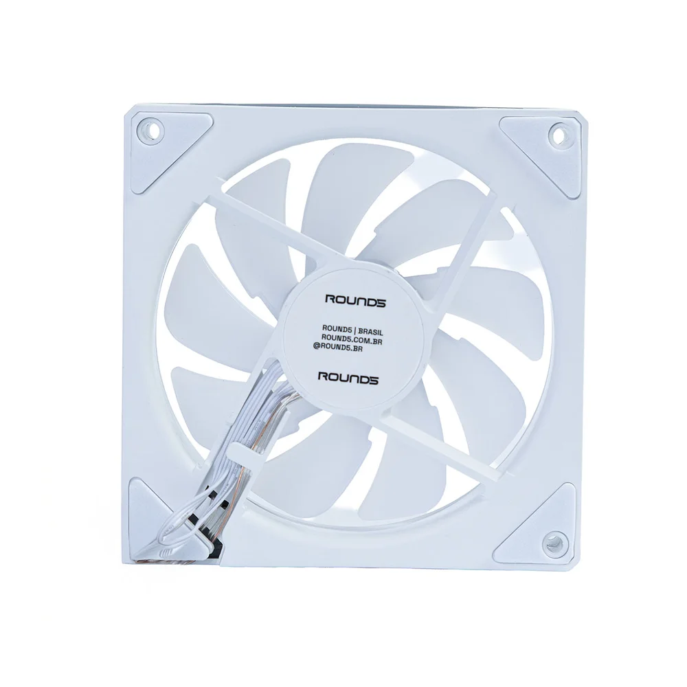 Fan 120mm Round5 Aurora Forward ARGB Branco R5-aurora-fw-w-2193 Fan 120mm Round5 Aurora Forward ARGB Branco R5-aurora-fw-w-2193
