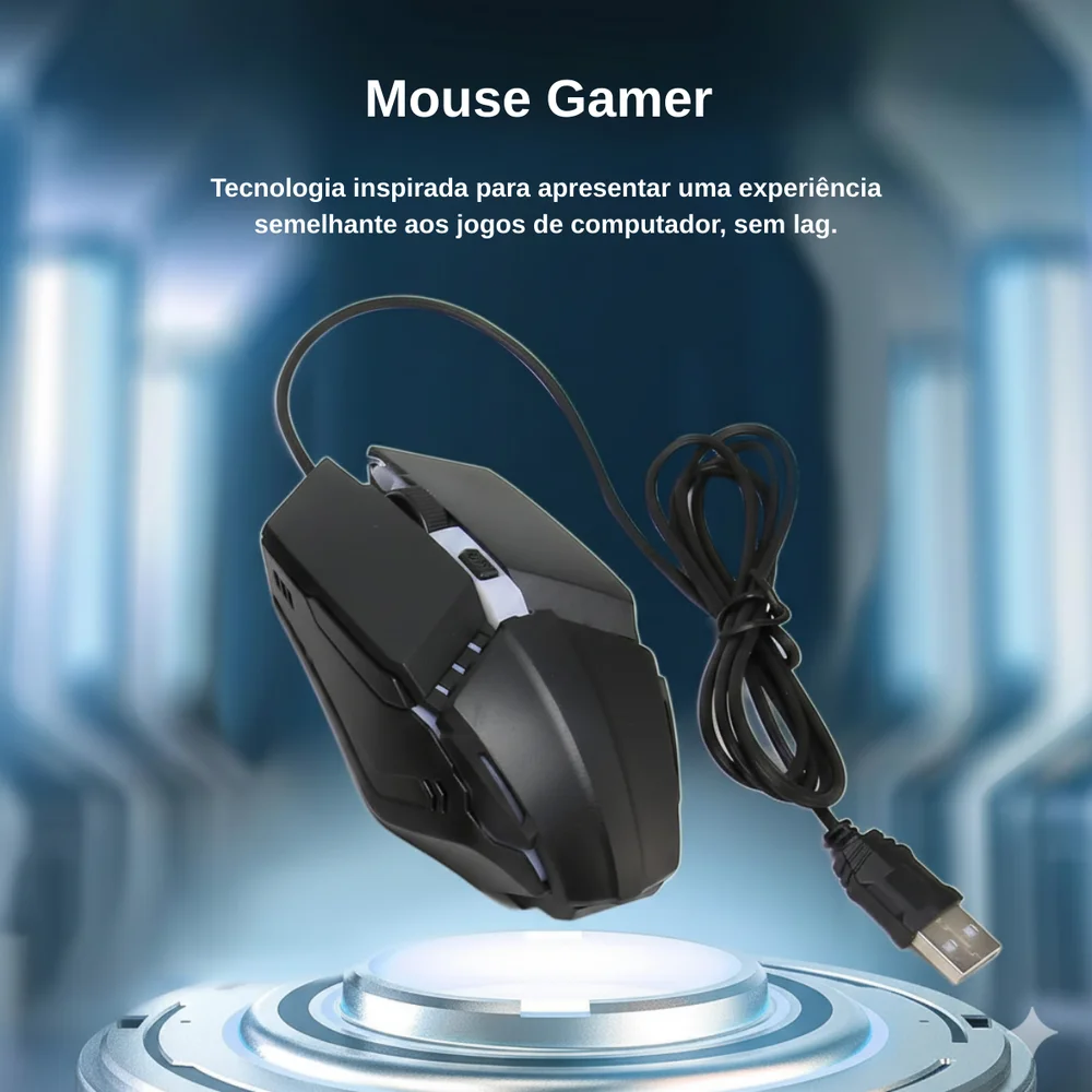 Kit Mobilador Gamer Completo: Teclado One Hand + Mouse Gamer RGB em Campinas - foto 3