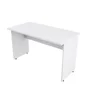 Escrivaninha Mesa De Escritório 1,20m Tampo 30mm Work30 Branco Chess