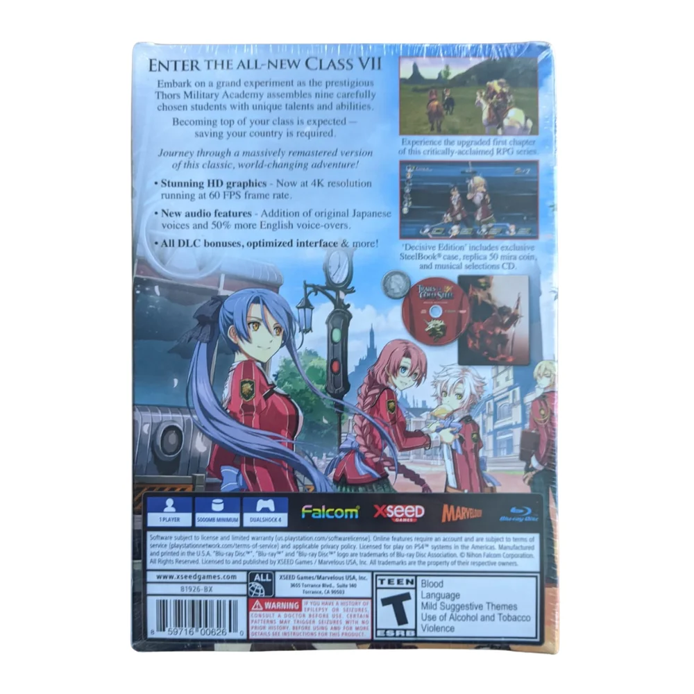 The Legend Of Heroes Trails Of Cold Steel Decisive Ed. Ps4