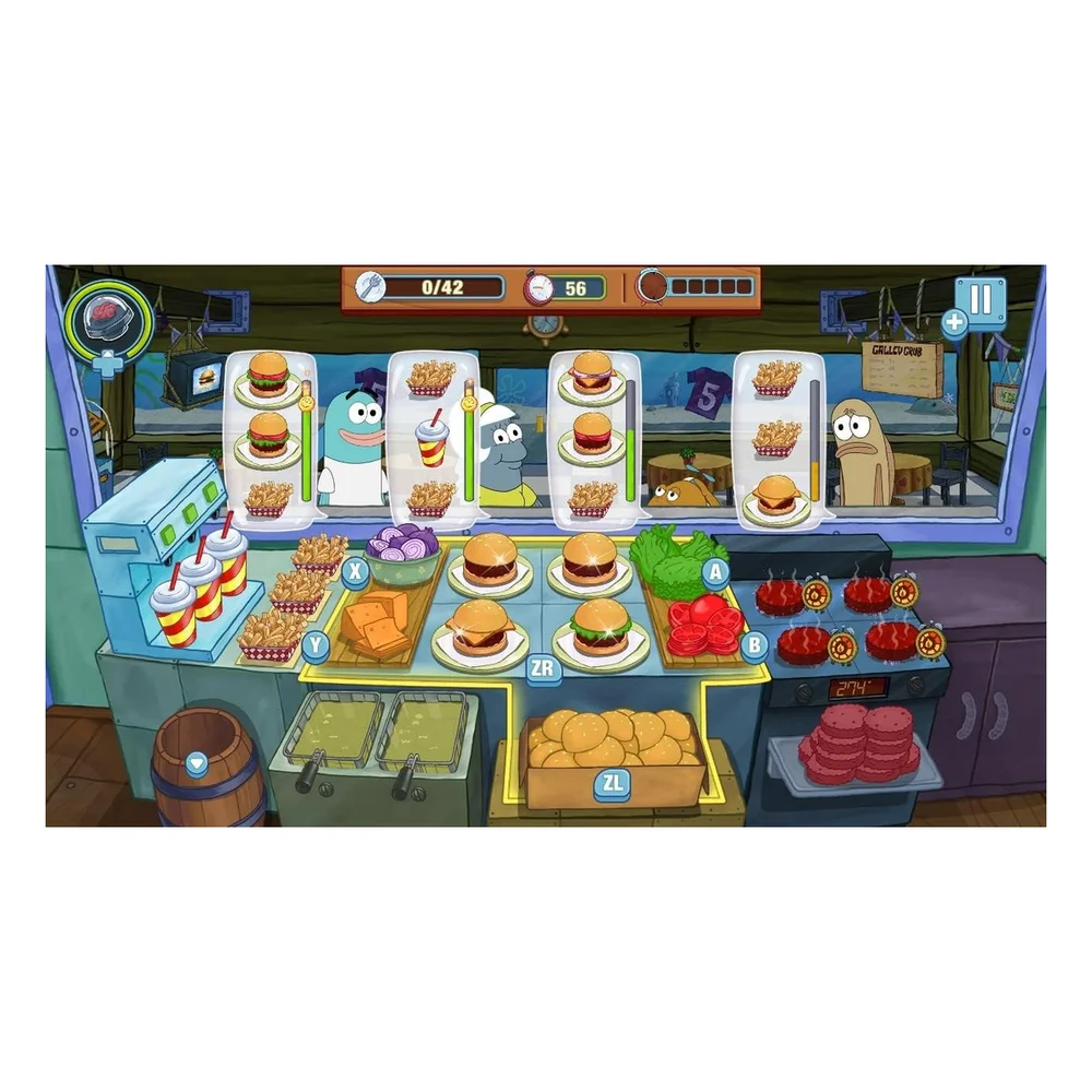 Jogo Spongebob Krusty Cook Off Extra Krusty Edition Switch