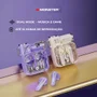 Fone Wireless Bluetooth 5.4 Gamer Som Potente, Baixa Latência, Microfone Integrado - Lilás