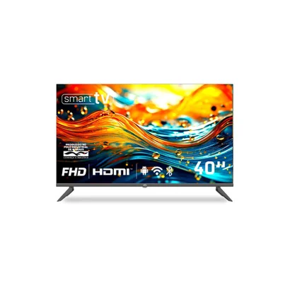 Smart Tv Hq 40" Full Hd Tela Sem Bordas Android 12 Design Slim Hqs40nkhm