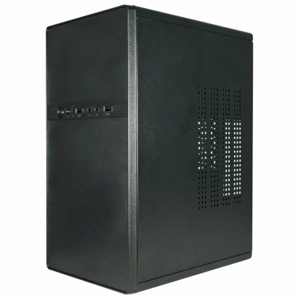 Gabinete Office K-mex Gm-0368, Fonte 200w Inclusa, Cabo De Energia, Micro Atx / Itx - Preto