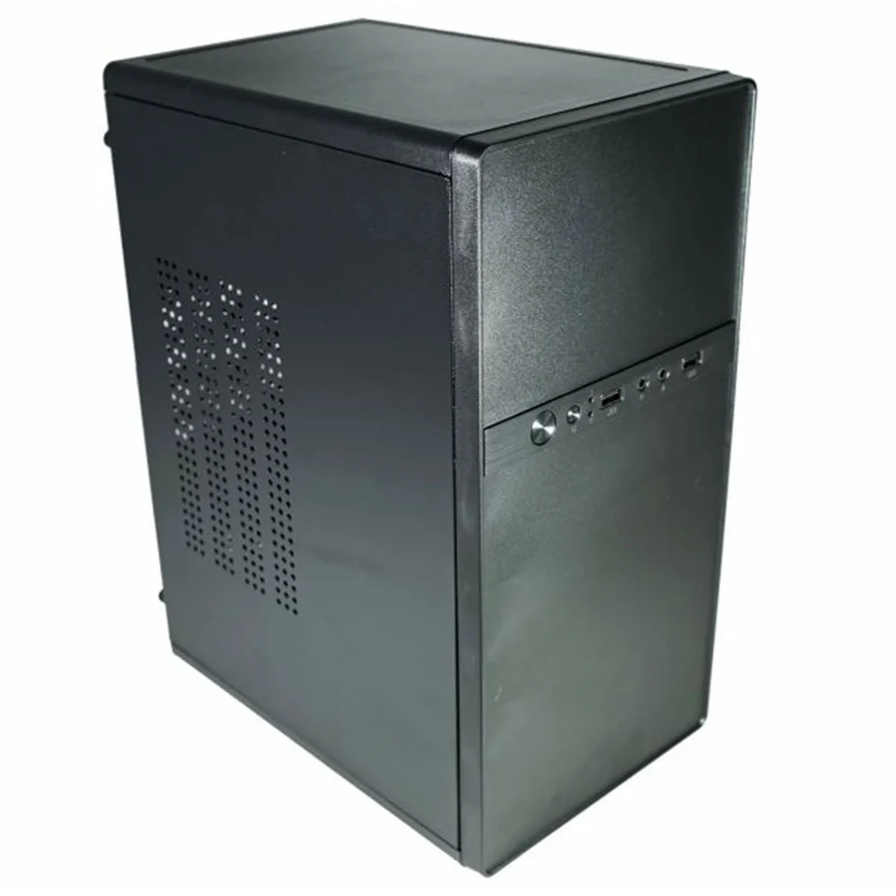 Gabinete Office K-mex Gm-0368, Fonte 200w Inclusa, Cabo De Energia, Micro Atx / Itx - Preto