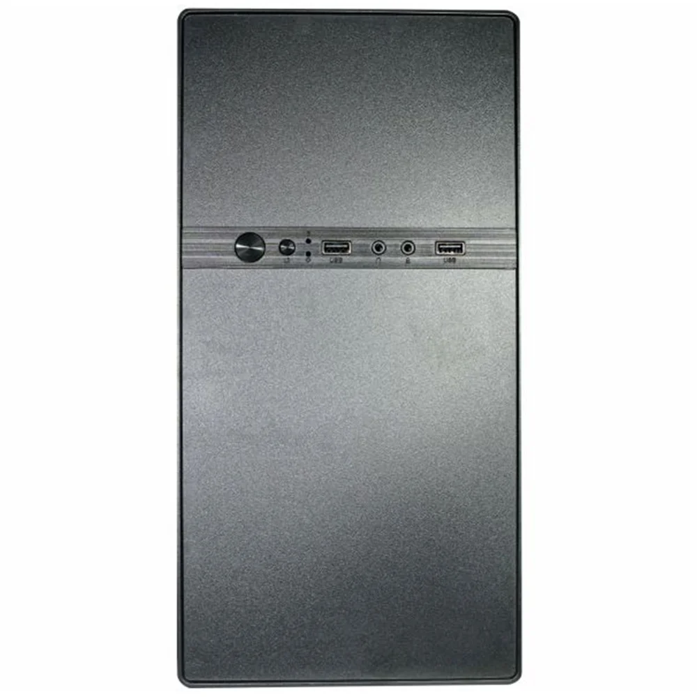 Gabinete Office K-mex Gm-0368, Fonte 200w Inclusa, Cabo De Energia, Micro Atx / Itx - Preto