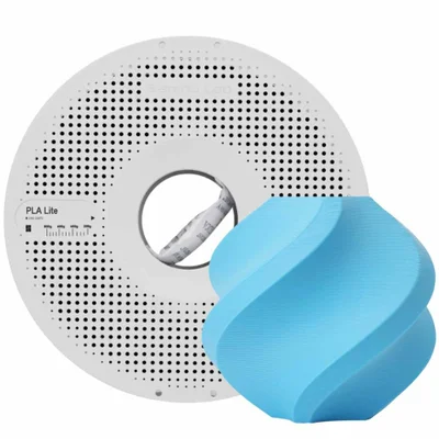 Filamento Pla Lite Bambu Lab Para Impressora 3d Ciano 1 Kg