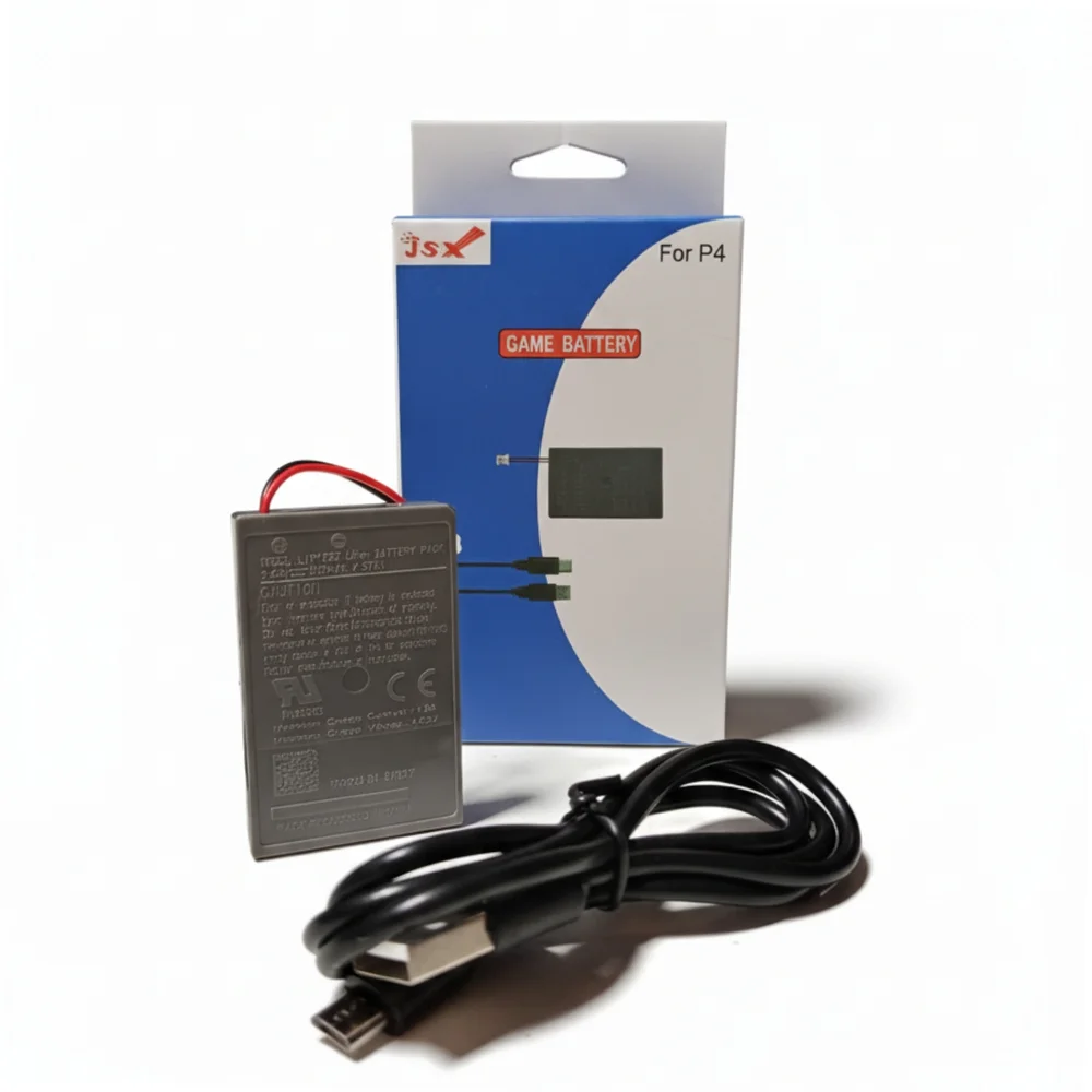Bateria Recarregável Plug 4,5mm Para Controle Ps4 + Cabo Usb Bateria Recarregável Plug 4,5mm Para Controle Ps4 + Cabo Usb