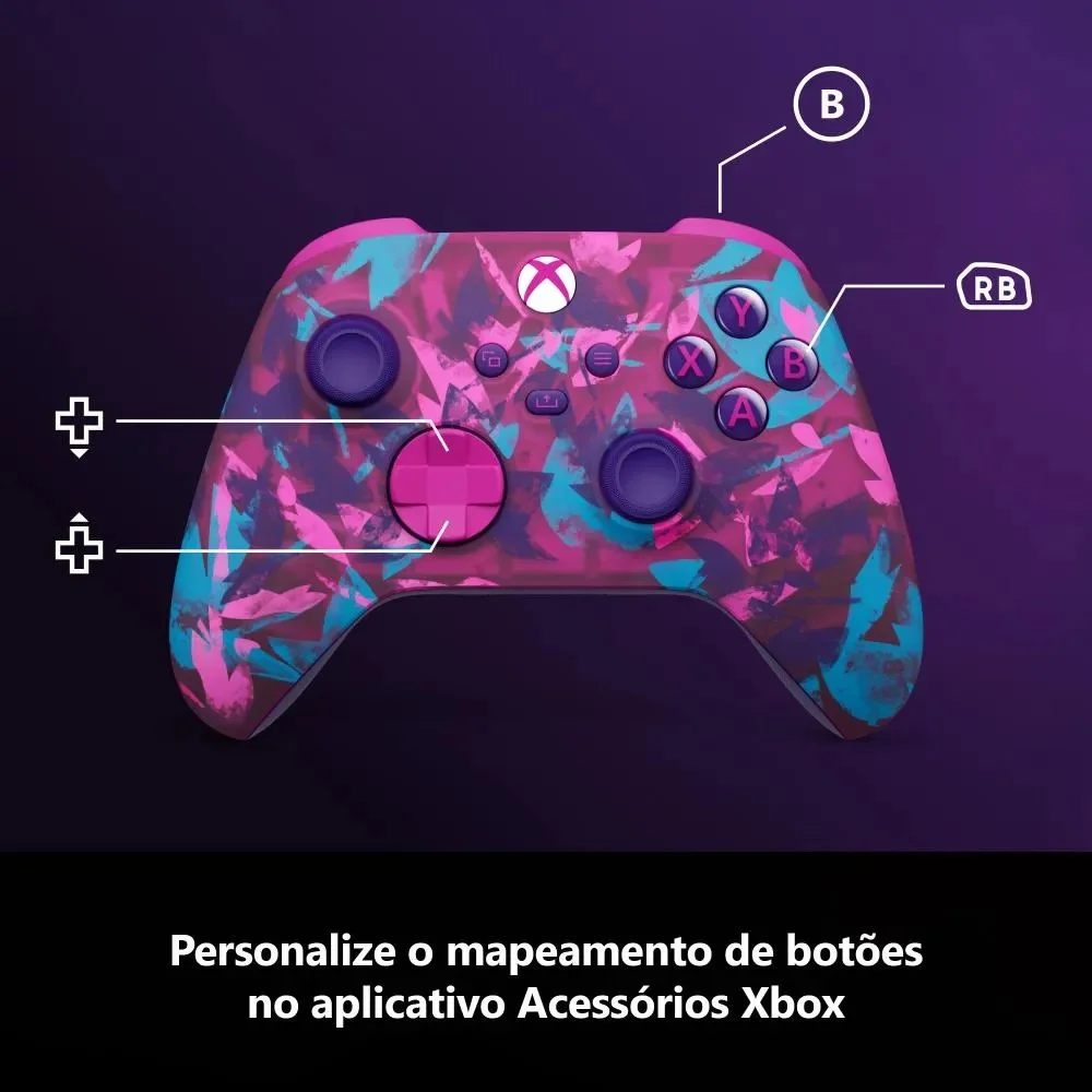 Controle Sem Fio XBOX Edição Especial Heart Breaker Controle Sem Fio XBOX Edição Especial Heart Breaker