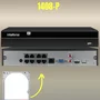 Kit Cftv 7 Câmeras Ip Intelbras Nvd 1408p Hd 2TB