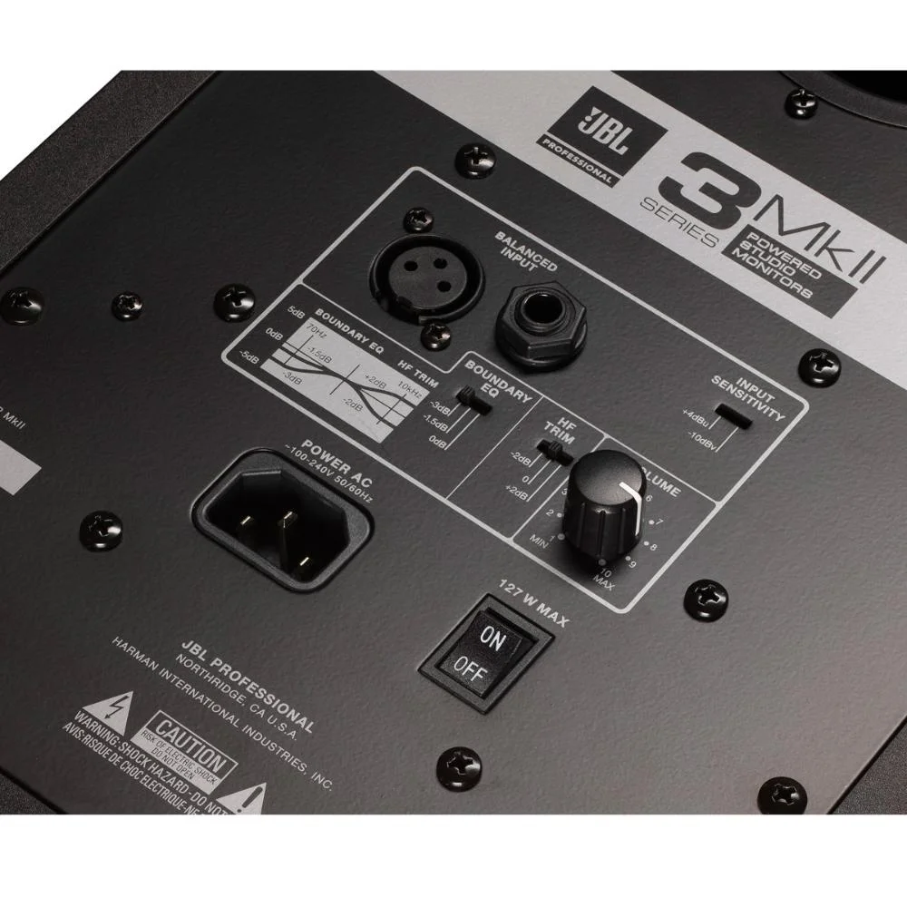 Jbl 306p Mkii Caixa Ativa Unidade 6" 2-vias Studio Monitor Bivolt