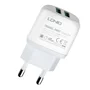 Carregador Ldnio A2219 2.4a Usb Carga Rápida Cabo Usb C