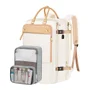 Mochila Viagem Matein Feminina Carry On Laptop 52l Bege