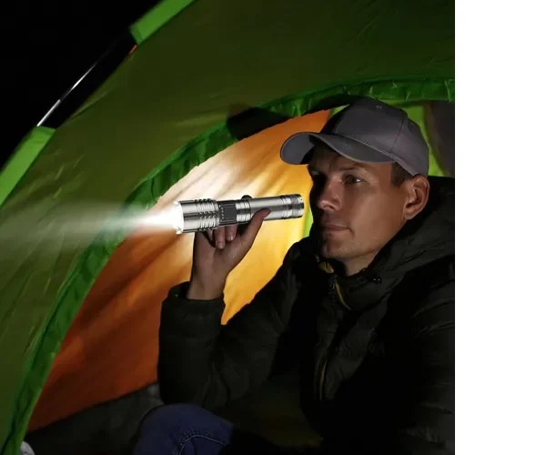 Lanternas LED Brilhantes Recarregáveis Potente Tipo C