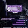 Placa Adaptadora SSD M2 Nvme Gen5 Para PCi-e 5.0 X4/x8/x16 128GBps