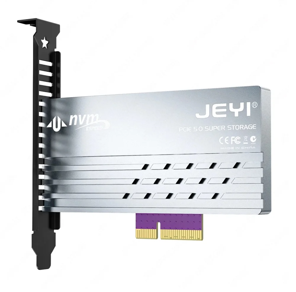 Placa Adaptadora SSD M2 Nvme Gen5 Para PCi-e 5.0 X4/x8/x16 128GBps Placa Adaptadora SSD M2 Nvme Gen5 Para PCi-e 5.0 X4/x8/x16 128GBps