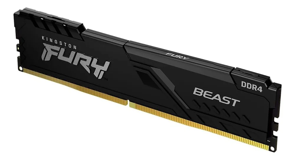 Kit Memória Kingston Fury Beast 16gb (2x8GB) Ddr4 3200mhz Cl16 1.35v – Preto (kf432c16bbk2/16) Kit Memória Kingston Fury Beast 16gb (2x8GB) Ddr4 3200mhz Cl16 1.35v – Preto (kf432c16bbk2/16)