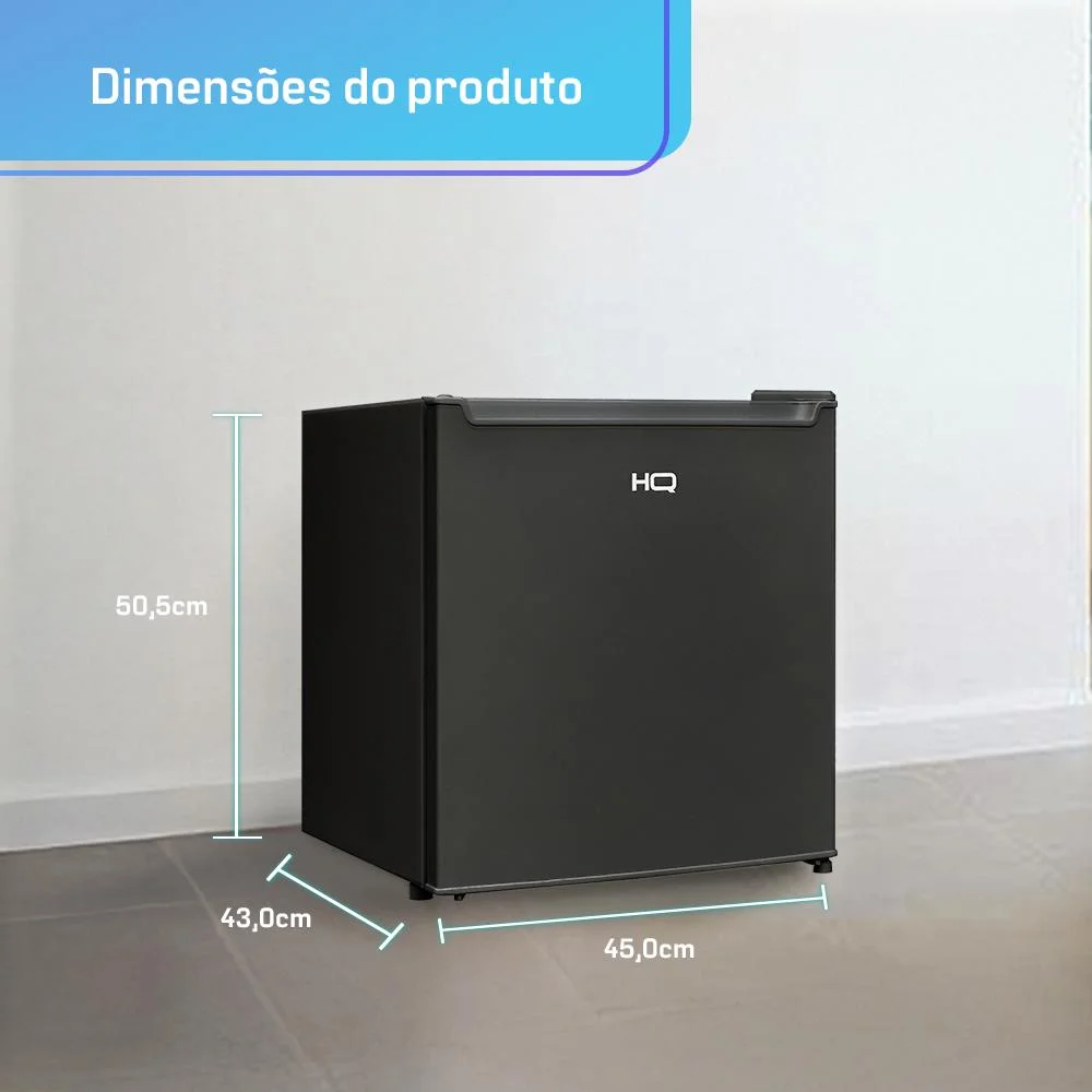 Frigobar Hq 50 Litros Preto Hq-50fb Frigobar Hq 50 Litros Preto Hq-50fb
