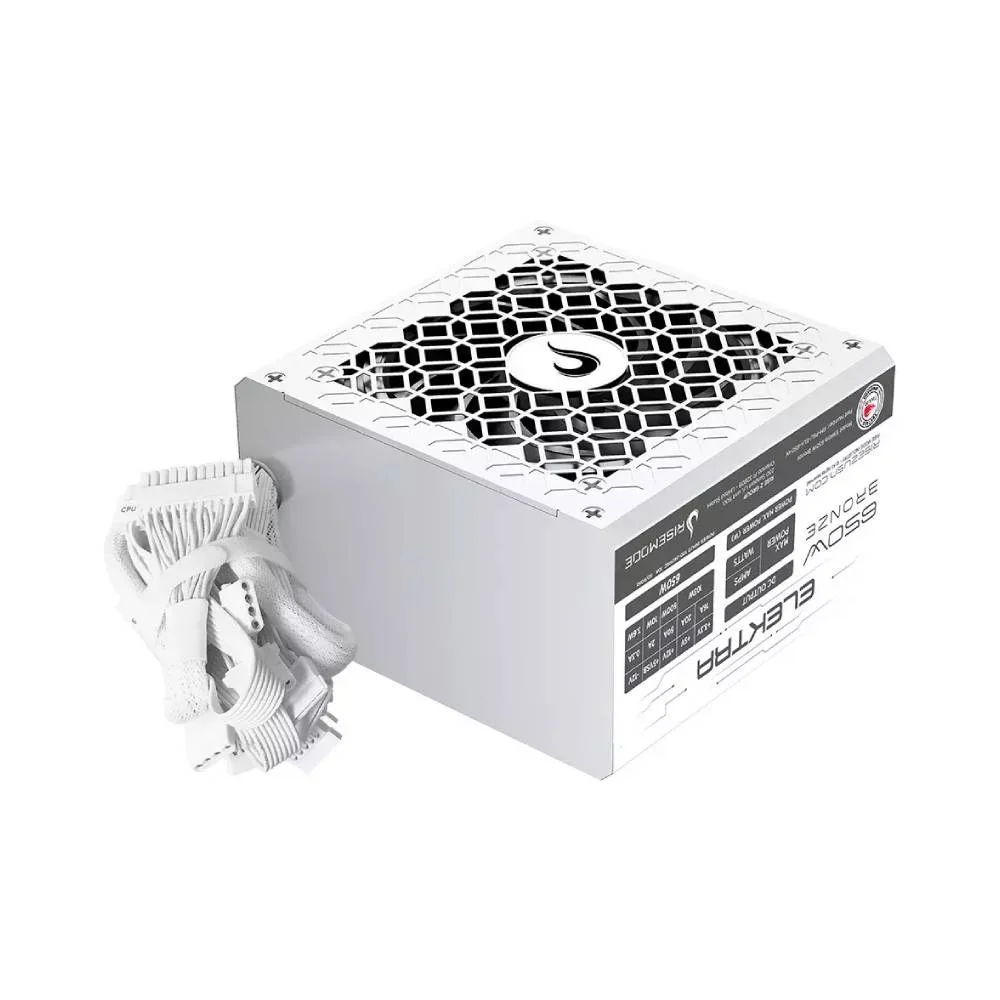Fonte Gamer Rise Mode Elektra, 650W, Bronze, PFC Ativo, Branco - RM-PSU-ELK-650-W Fonte Gamer Rise Mode Elektra, 650W, Bronze, PFC Ativo, Branco - RM-PSU-ELK-650-W