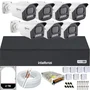 Kit 7 Câmeras Full Color C/áudio Dvr Intelbras 8 Canais 2TB