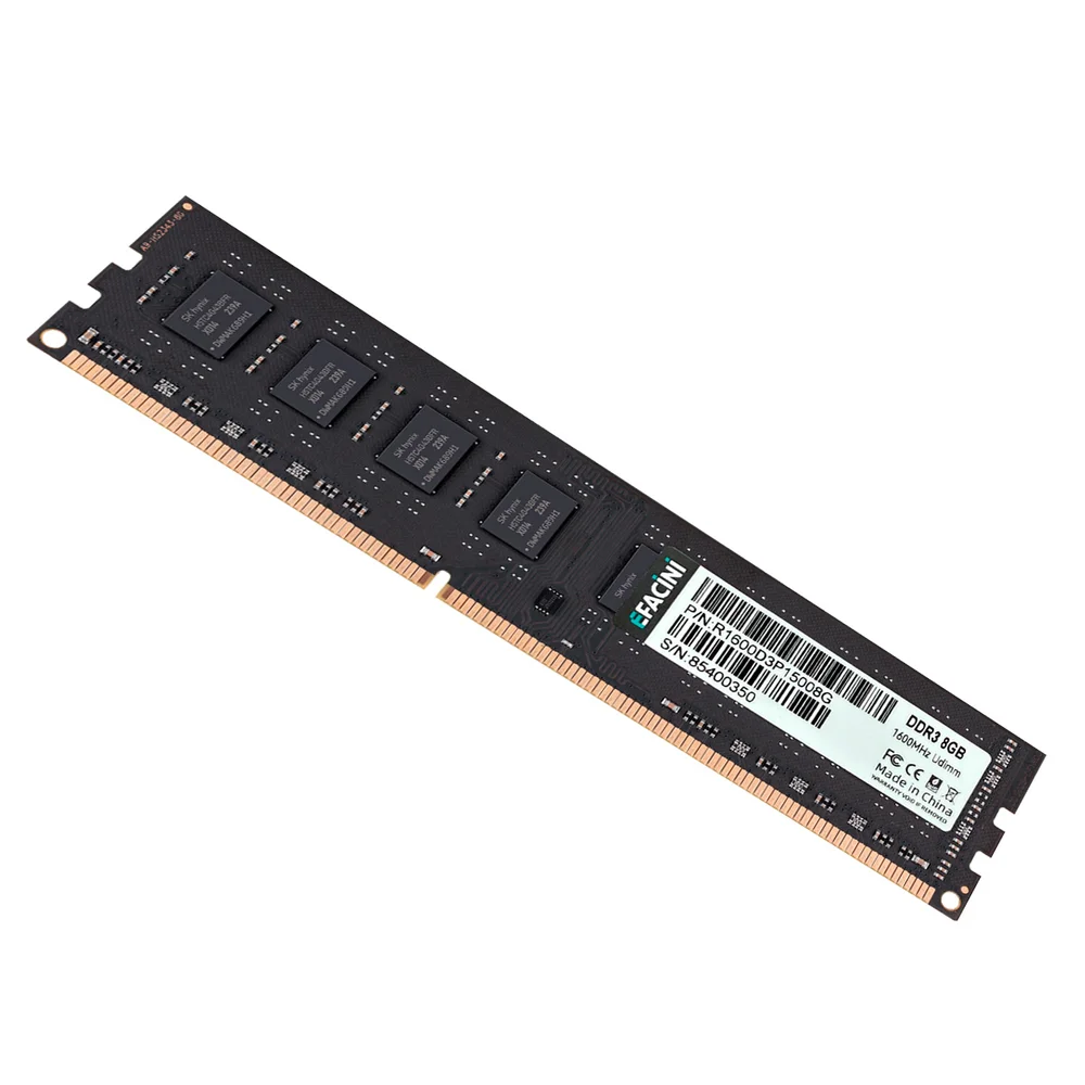 Memória Ram Udimm Efacini 8GB 1600mhz Ddr3