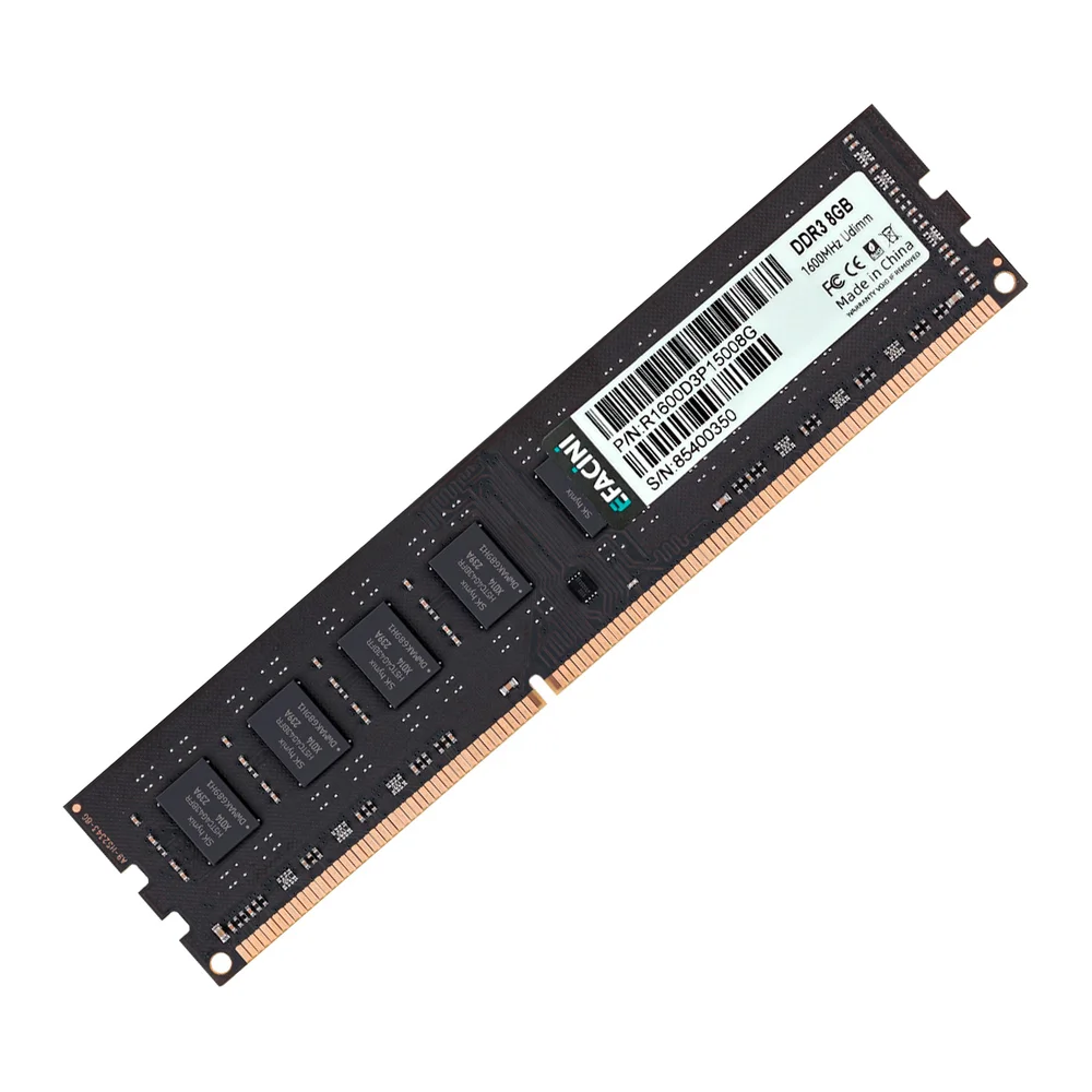 Memória Ram Udimm Efacini 8GB 1600mhz Ddr3