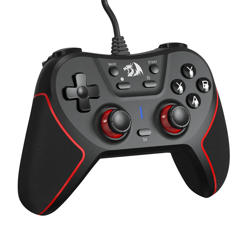 Controle Joystick Redragon Usb Ephemera Preto E Vermelho G713