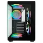 Gabinete Gamer Aquário K-mex Bull Shark Cg-02p3, Painel E Lateral Em Vidro Temperado, Usb 3.0, Micro Atx, Preto - Cg02p3rh001cb0x
