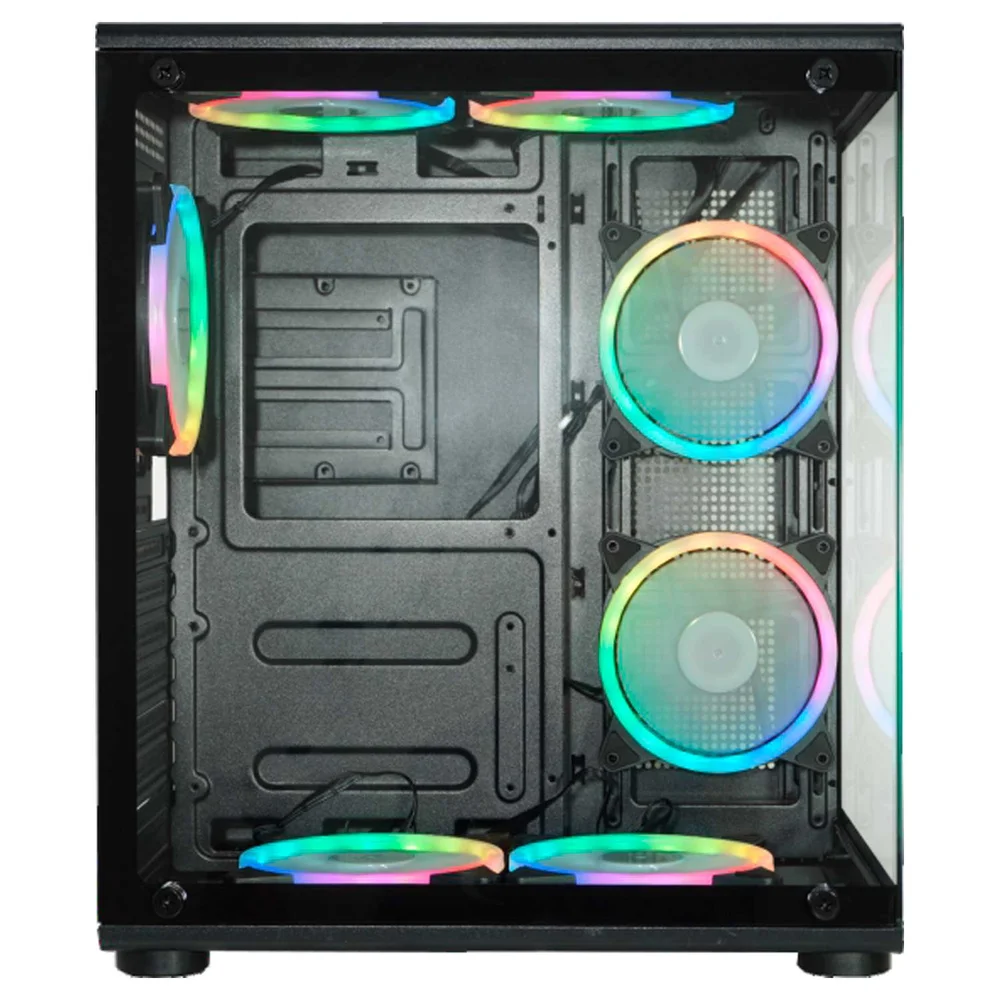 Gabinete Gamer Aquário K-mex Bull Shark Cg-02p3, Painel E Lateral Em Vidro Temperado, Usb 3.0, Micro Atx, Preto - Cg02p3rh001cb0x Gabinete Gamer Aquário K-mex Bull Shark Cg-02p3, Painel E Lateral Em Vidro Temperado, Usb 3.0, Micro Atx, Preto - Cg02p3rh001cb0x