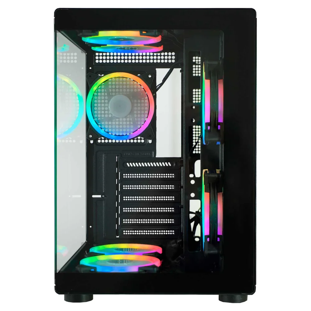 Gabinete Gamer Aquário K-mex Bull Shark Cg-02p3, Painel E Lateral Em Vidro Temperado, Usb 3.0, Micro Atx, Preto - Cg02p3rh001cb0x Gabinete Gamer Aquário K-mex Bull Shark Cg-02p3, Painel E Lateral Em Vidro Temperado, Usb 3.0, Micro Atx, Preto - Cg02p3rh001cb0x