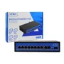 Switch Poe 8 Portas 10/100/1000mbps 2 Uplink Rj45 E Porta Sfp Para Câmeras Ip