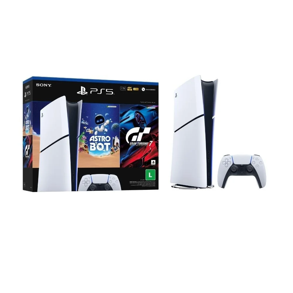 Console Playstation Ps5 Slim Disk Astro Bot E Gran Turismo 7 1TB