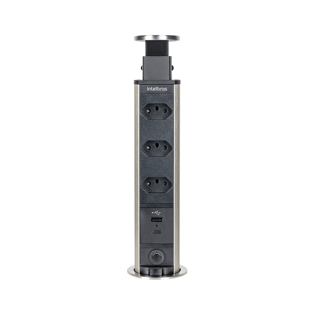 Protetor Eletrônico Torre 3 Tomadas Com Usb Epe 3003+ Intelbras Protetor Eletrônico Torre 3 Tomadas Com Usb Epe 3003+ Intelbras