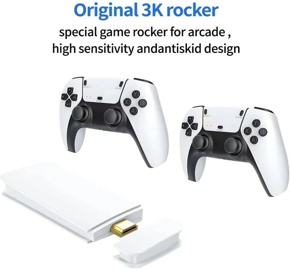 Bastão De Jogo Retrô M15, Saída HDMI 4k E Controle Sem Fio, Console De Videogame Plug And Play Com Mais De 30.000 Jogos, Console De Jogos Arcade Bastão De Jogo Retrô M15, Saída HDMI 4k E Controle Sem Fio, Console De Videogame Plug And Play Com Mais De 30.000 Jogos, Console De Jogos Arcade