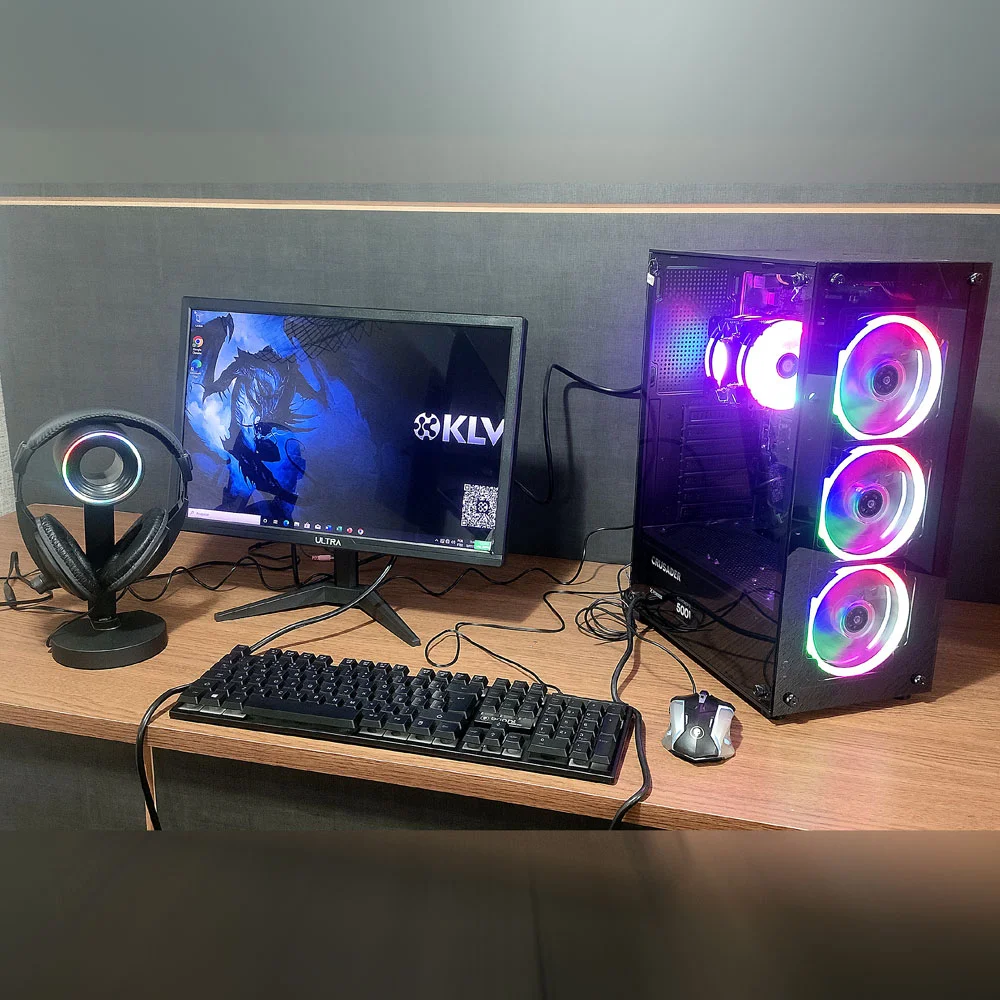 "Pc Gamer Completo Core I5 6º 6500 com 4 núcleos, Placa De Vídeo Rx580 De 8GB, SSD 240GB, Ram 8gb, Fonte 500W, Wi-Fi e Monitor De 20""" - view 5