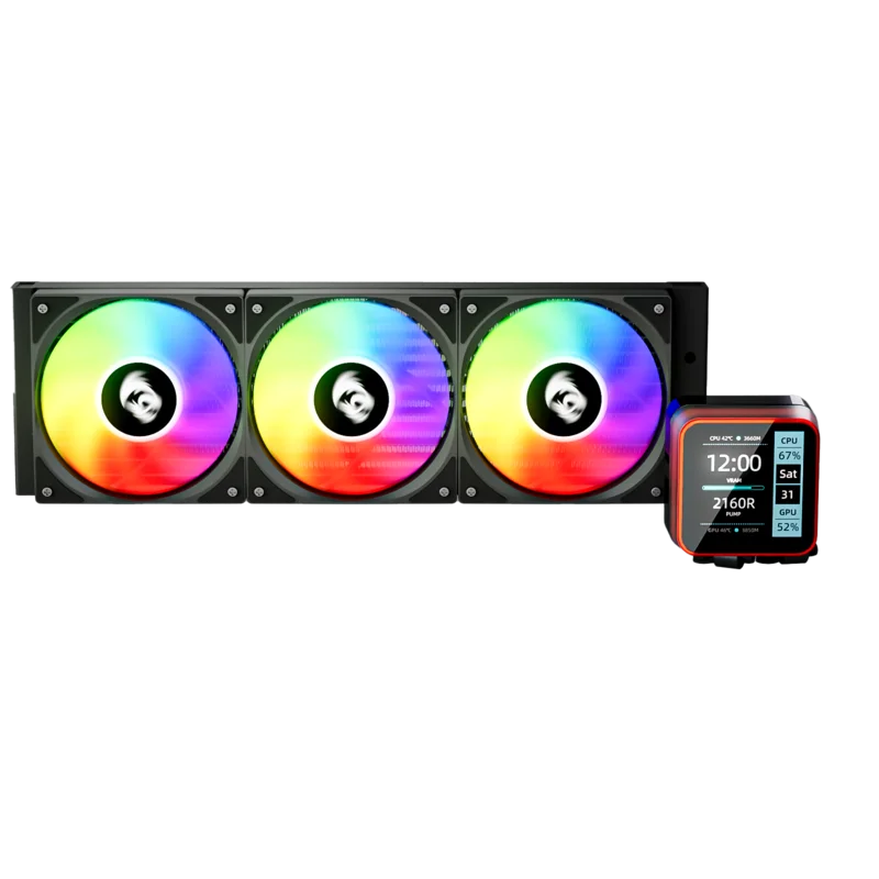 Water Cooler Redragon Ccw-3015r Preto 360mm ARGB Intel/amd Com Display Lcd 2.73” Water Cooler Redragon Ccw-3015r Preto 360mm ARGB Intel/amd Com Display Lcd 2.73”